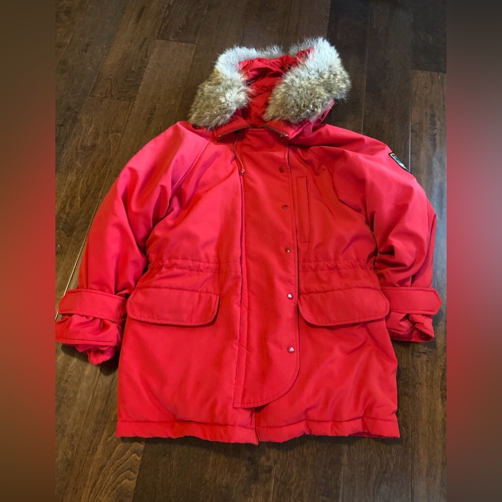 Vtg Polo Ralph Lauren Sz Small Mens Ski Patrol Jacket Coat Red